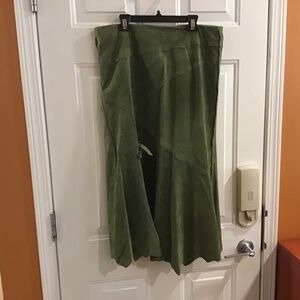 Suede skirt